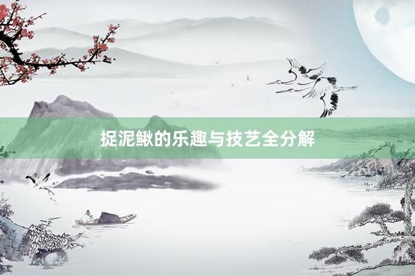 捉泥鳅的乐趣与技艺全分解